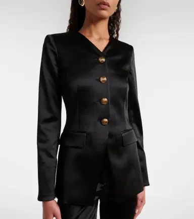Veronica Beard Cynthia satin blazer | Thumbnail 6 Veronica Beard Cynthia satin blazer | Thumbnail 6