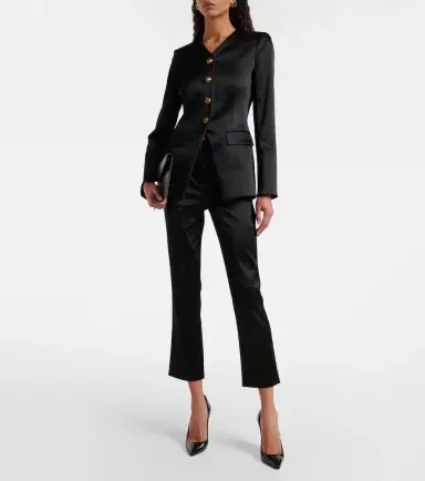 Veronica Beard Cynthia satin blazer | Thumbnail 7 Veronica Beard Cynthia satin blazer | Thumbnail 7