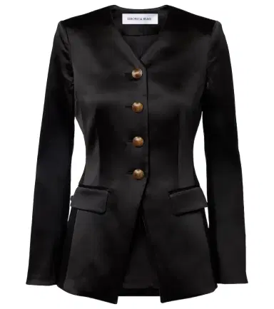 Veronica Beard Cynthia satin blazer | Thumbnail 1 Veronica Beard Cynthia satin blazer | Thumbnail 1