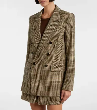 Veronica Beard Rhys Houndstooth double-breasted blazer | Thumbnail 2 Veronica Beard Rhys Houndstooth double-breasted blazer | Thumbnail 2