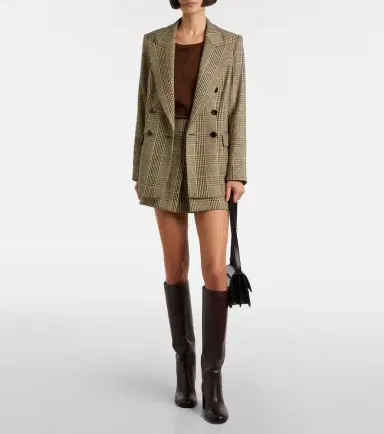 Veronica Beard Rhys Houndstooth double-breasted blazer | Thumbnail 3 Veronica Beard Rhys Houndstooth double-breasted blazer | Thumbnail 3
