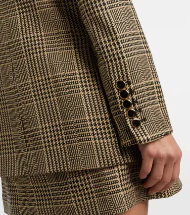 Veronica Beard Rhys Houndstooth double-breasted blazer | Thumbnail 4 Veronica Beard Rhys Houndstooth double-breasted blazer | Thumbnail 4