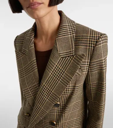 Veronica Beard Rhys Houndstooth double-breasted blazer | Thumbnail 6 Veronica Beard Rhys Houndstooth double-breasted blazer | Thumbnail 6