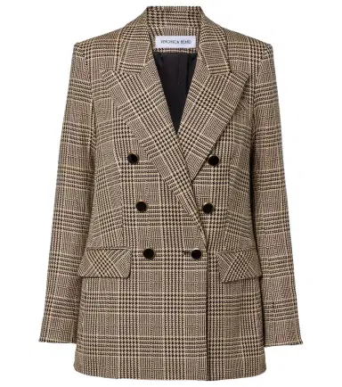 Veronica Beard Rhys Houndstooth double-breasted blazer | Thumbnail 1 Veronica Beard Rhys Houndstooth double-breasted blazer | Thumbnail 1
