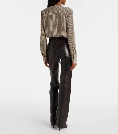 Nili Lotan Leather bootcut pants | Thumbnail 2 Nili Lotan Leather bootcut pants | Thumbnail 2