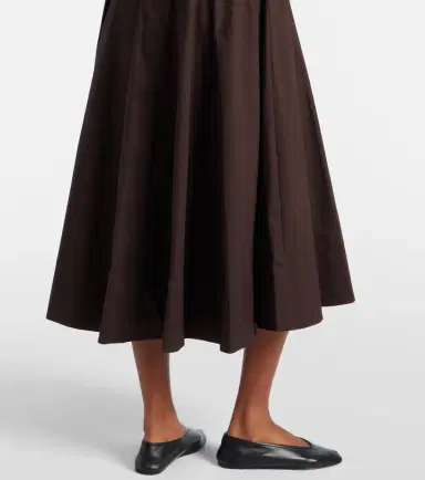 Staud Pleated cotton midi dress | Thumbnail 3 Staud Pleated cotton midi dress | Thumbnail 3