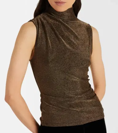 Veronica Beard Mylie glitter jersey top | Thumbnail 3 Veronica Beard Mylie glitter jersey top | Thumbnail 3