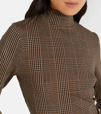 Veronica Beard Nate houndstooth jersey top | Thumbnail 3 Veronica Beard Nate houndstooth jersey top | Thumbnail 3