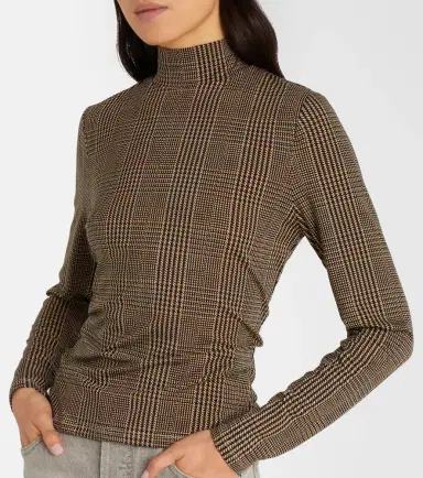 Veronica Beard Nate houndstooth jersey top | Thumbnail 5 Veronica Beard Nate houndstooth jersey top | Thumbnail 5