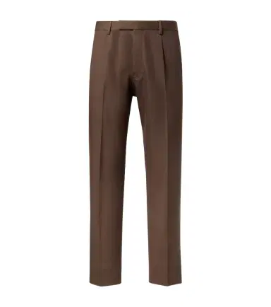 Zegna Cotton and wool straight pants | Thumbnail 1 Zegna Cotton and wool straight pants | Thumbnail 1