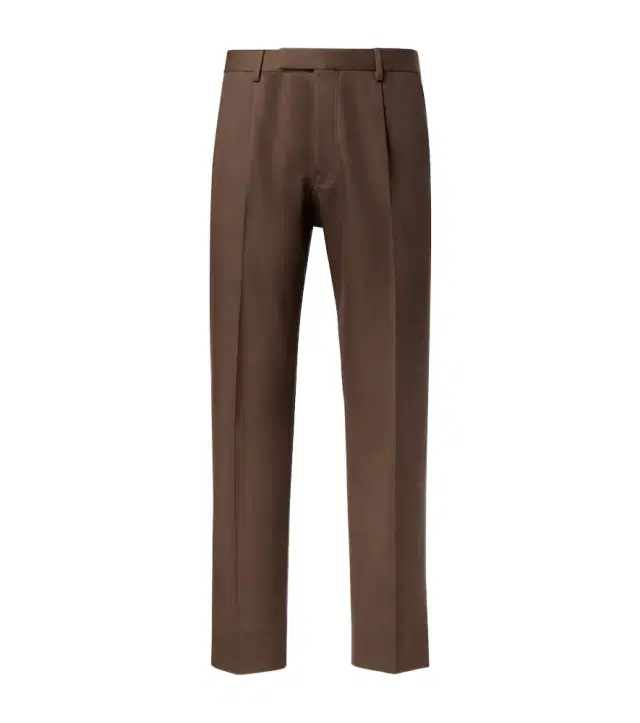 Cotton and wool straight pants Cotton and wool straight pants