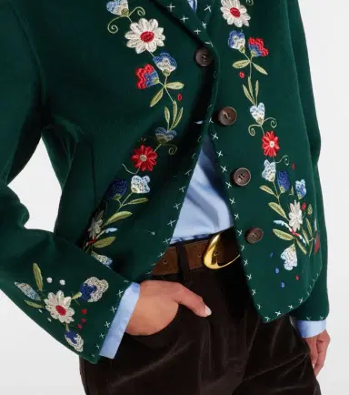 Rixo Jude embroidered wool-blend jacket | Thumbnail 2 Rixo Jude embroidered wool-blend jacket | Thumbnail 2