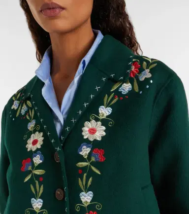 Rixo Jude embroidered wool-blend jacket | Thumbnail 4 Rixo Jude embroidered wool-blend jacket | Thumbnail 4
