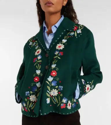 Rixo Jude embroidered wool-blend jacket | Thumbnail 6 Rixo Jude embroidered wool-blend jacket | Thumbnail 6