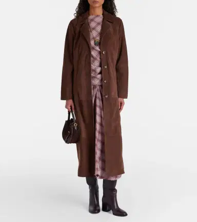 Rixo Astraea suede coat | Thumbnail 3 Rixo Astraea suede coat | Thumbnail 3