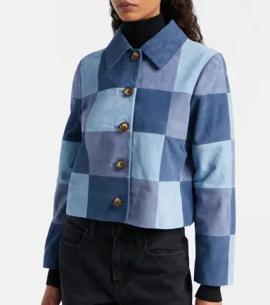 Rixo Patchwork suede jacket | Thumbnail 2 Rixo Patchwork suede jacket | Thumbnail 2