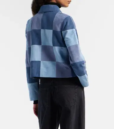 Rixo Patchwork suede jacket | Thumbnail 4 Rixo Patchwork suede jacket | Thumbnail 4