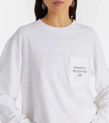 Acne Studios Edden oversized cotton-blend T-shirt | Thumbnail 4 Acne Studios Edden oversized cotton-blend T-shirt | Thumbnail 4