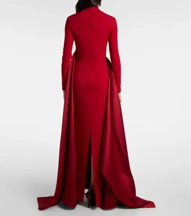Solace London Olivia satin-trimmed gown | Thumbnail 3 Solace London Olivia satin-trimmed gown | Thumbnail 3