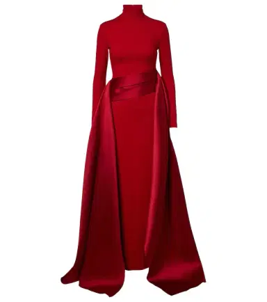 Solace London Olivia satin-trimmed gown | Thumbnail 1 Solace London Olivia satin-trimmed gown | Thumbnail 1