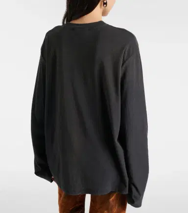 Acne Studios Logo cotton and hemp jersey top | Thumbnail 2 Acne Studios Logo cotton and hemp jersey top | Thumbnail 2
