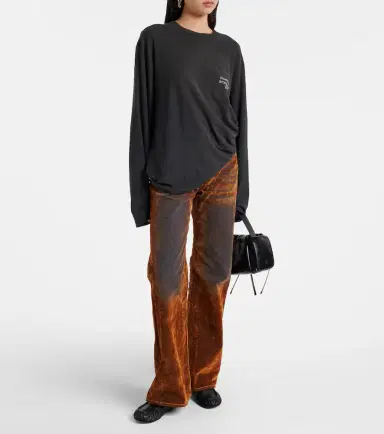 Acne Studios Logo cotton and hemp jersey top | Thumbnail 6 Acne Studios Logo cotton and hemp jersey top | Thumbnail 6