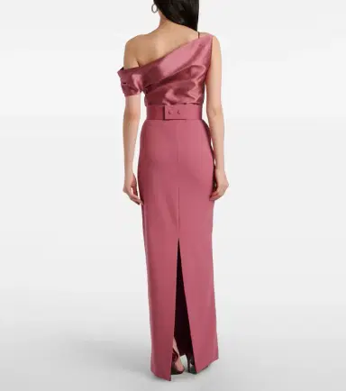 Solace London Magda asymmetric gown | Thumbnail 2 Solace London Magda asymmetric gown | Thumbnail 2