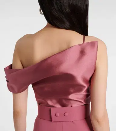 Solace London Magda asymmetric gown | Thumbnail 3 Solace London Magda asymmetric gown | Thumbnail 3
