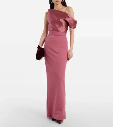 Solace London Magda asymmetric gown | Thumbnail 4 Solace London Magda asymmetric gown | Thumbnail 4