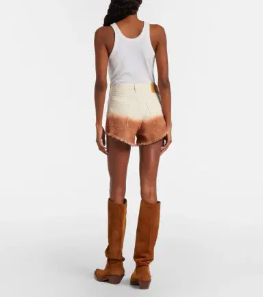 Alanui Shades Of Eden denim shorts | Thumbnail 2 Alanui Shades Of Eden denim shorts | Thumbnail 2