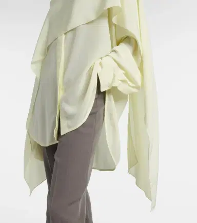 Calvin Klein Collection Kiki draped silk blouse | Thumbnail 6 Calvin Klein Collection Kiki draped silk blouse | Thumbnail 6