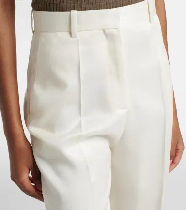 Calvin Klein Collection Lucia high-rise wool and silk slim pants | Thumbnail 5 Calvin Klein Collection Lucia high-rise wool and silk slim pants | Thumbnail 5
