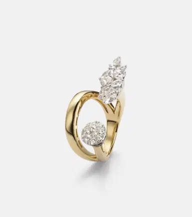 YEPREM Golden Strada 18kt yellow and white gold ring with diamonds | Thumbnail 2 YEPREM Golden Strada 18kt yellow and white gold ring with diamonds | Thumbnail 2