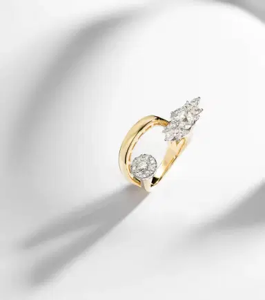 YEPREM Golden Strada 18kt yellow and white gold ring with diamonds | Thumbnail 3 YEPREM Golden Strada 18kt yellow and white gold ring with diamonds | Thumbnail 3