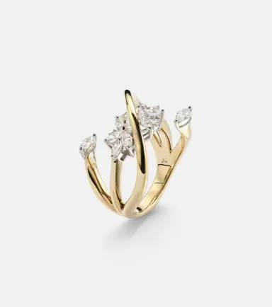 YEPREM Golden Strada 18kt yellow and white gold ring with diamonds | Thumbnail 2 YEPREM Golden Strada 18kt yellow and white gold ring with diamonds | Thumbnail 2