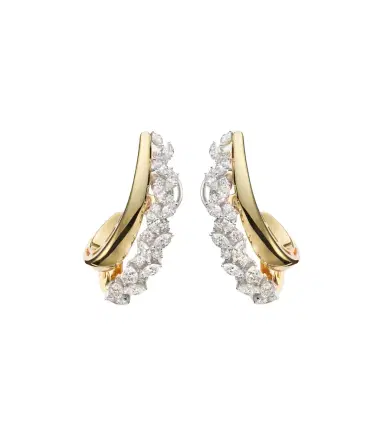 Yeprem Golden Strada 18kt yellow and white gold earrings with diamonds | Thumbnail 1 Yeprem Golden Strada 18kt yellow and white gold earrings with diamonds | Thumbnail 1