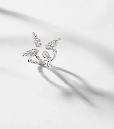 YEPREM Y-Not 18kt white gold ring with diamonds | Thumbnail 5 YEPREM Y-Not 18kt white gold ring with diamonds | Thumbnail 5