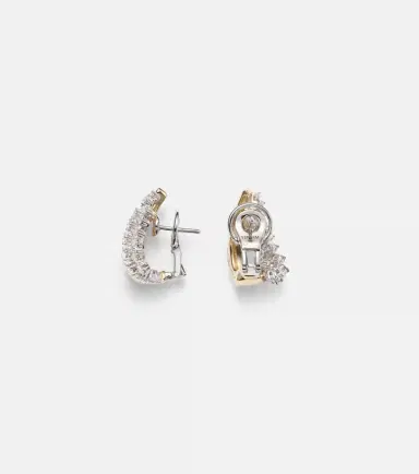 Yeprem Golden Strada 18kt yellow and white gold earrings with diamonds | Thumbnail 5 Yeprem Golden Strada 18kt yellow and white gold earrings with diamonds | Thumbnail 5