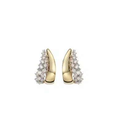 Yeprem Golden Strada 18kt yellow and white gold earrings with diamonds | Thumbnail 1 Yeprem Golden Strada 18kt yellow and white gold earrings with diamonds | Thumbnail 1