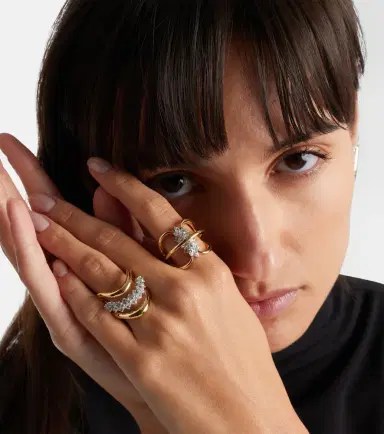 YEPREM Golden Strada 18kt yellow and white gold ring with diamonds | Thumbnail 4 YEPREM Golden Strada 18kt yellow and white gold ring with diamonds | Thumbnail 4