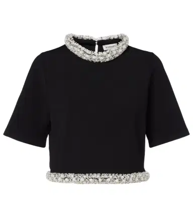 Simkhai Ozelle embellished knitted crop top | Thumbnail 1 Simkhai Ozelle embellished knitted crop top | Thumbnail 1