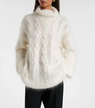 Joseph Fortin cable-knit mohair-blend sweater | Thumbnail 3 Joseph Fortin cable-knit mohair-blend sweater | Thumbnail 3