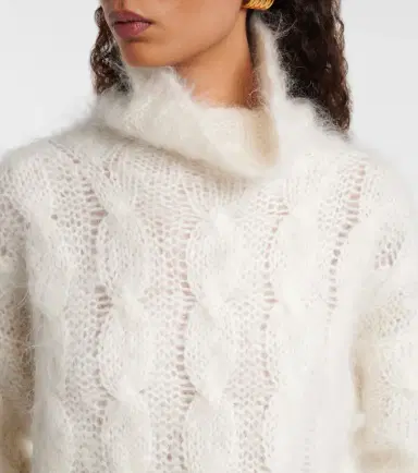 Joseph Fortin cable-knit mohair-blend sweater | Thumbnail 6 Joseph Fortin cable-knit mohair-blend sweater | Thumbnail 6