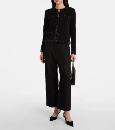 Tory Burch Embellished wool-blend cardigan | Thumbnail 3 Tory Burch Embellished wool-blend cardigan | Thumbnail 3
