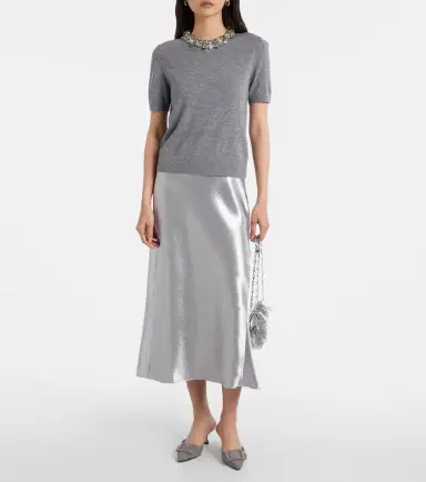 Tory Burch Embellished wool and cashmere top | Thumbnail 4 Tory Burch Embellished wool and cashmere top | Thumbnail 4