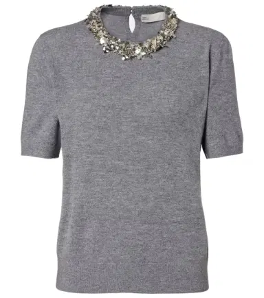 Tory Burch Embellished wool and cashmere top | Thumbnail 1 Tory Burch Embellished wool and cashmere top | Thumbnail 1