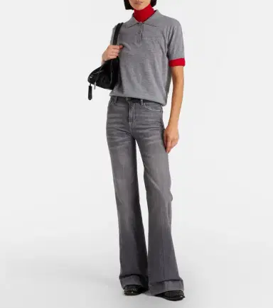 7 For All Mankind Modern Dojo high-rise flared jeans | Thumbnail 7 7 For All Mankind Modern Dojo high-rise flared jeans | Thumbnail 7