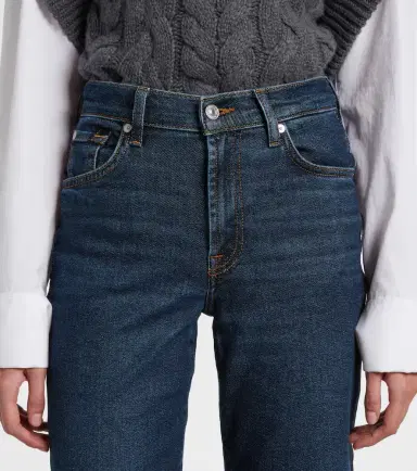 7 For All Mankind Stovepipe Straight mid-rise straight jeans | Thumbnail 5 7 For All Mankind Stovepipe Straight mid-rise straight jeans | Thumbnail 5