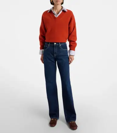 7 For All Mankind Tess high-rise straight jeans | Thumbnail 7 7 For All Mankind Tess high-rise straight jeans | Thumbnail 7