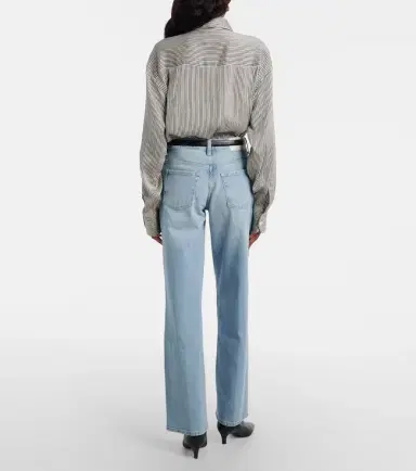 7 For All Mankind Stovepipe Straight mid-rise straight jeans | Thumbnail 3 7 For All Mankind Stovepipe Straight mid-rise straight jeans | Thumbnail 3
